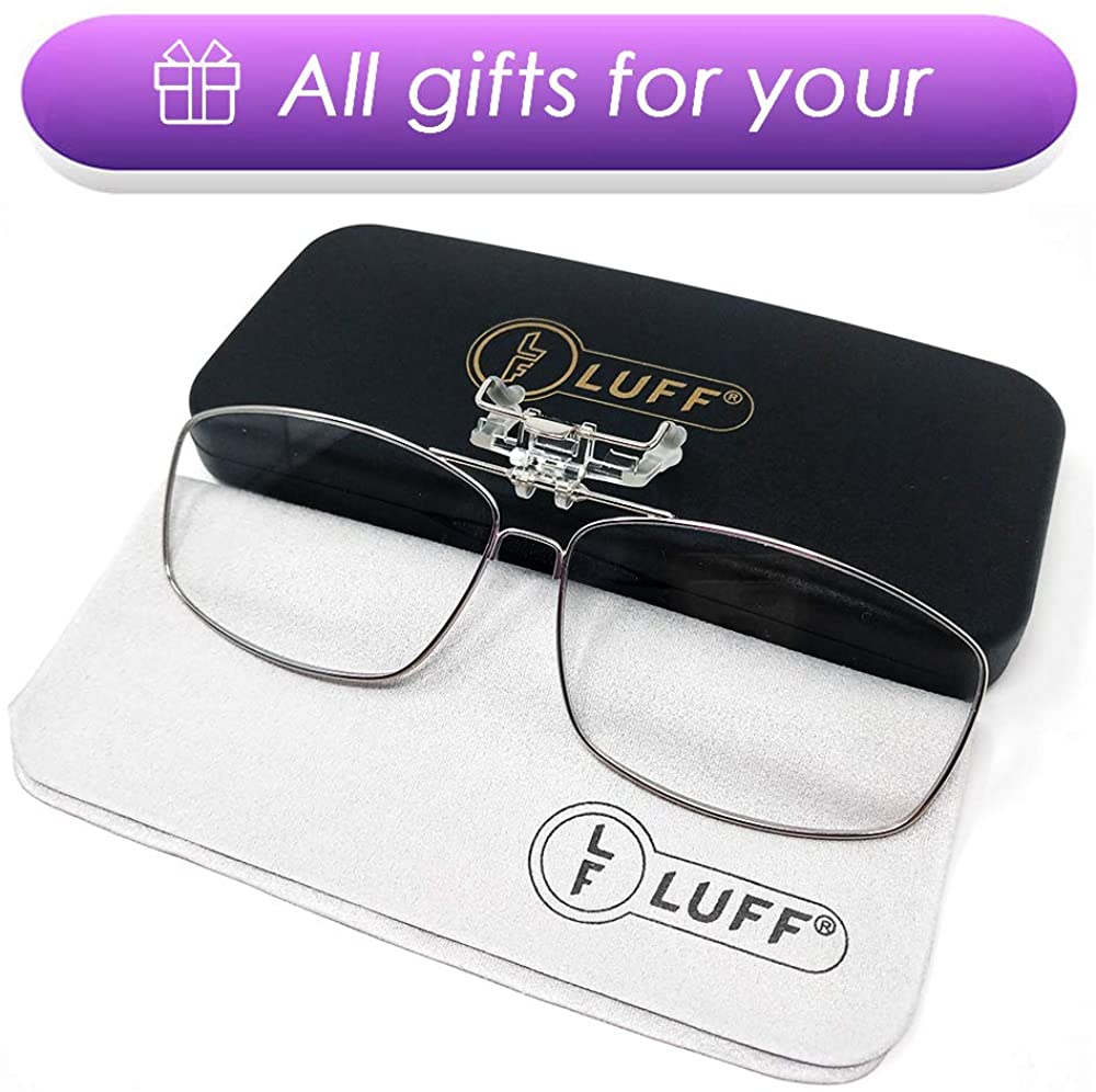 LUFF Reading Glasses Clip Magnifying Glass Portable Clips