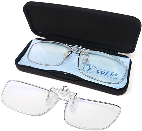 LUFF Computer Glasses Clip Professional Anti-Glare Anti-Fatigue and Anti-Uv, Suitable for Smartphone Screen Computer and Tv