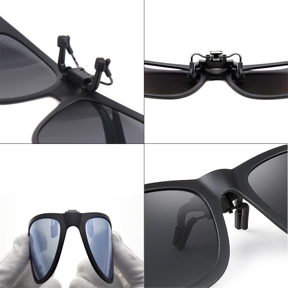 Polarization ClipOn Sunglasses Clips Flip up Myopic Sunglasses for