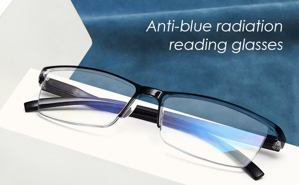 Luff 4pcs Anti Blue Ray Reading Glasses Portable Ultra Light Readers