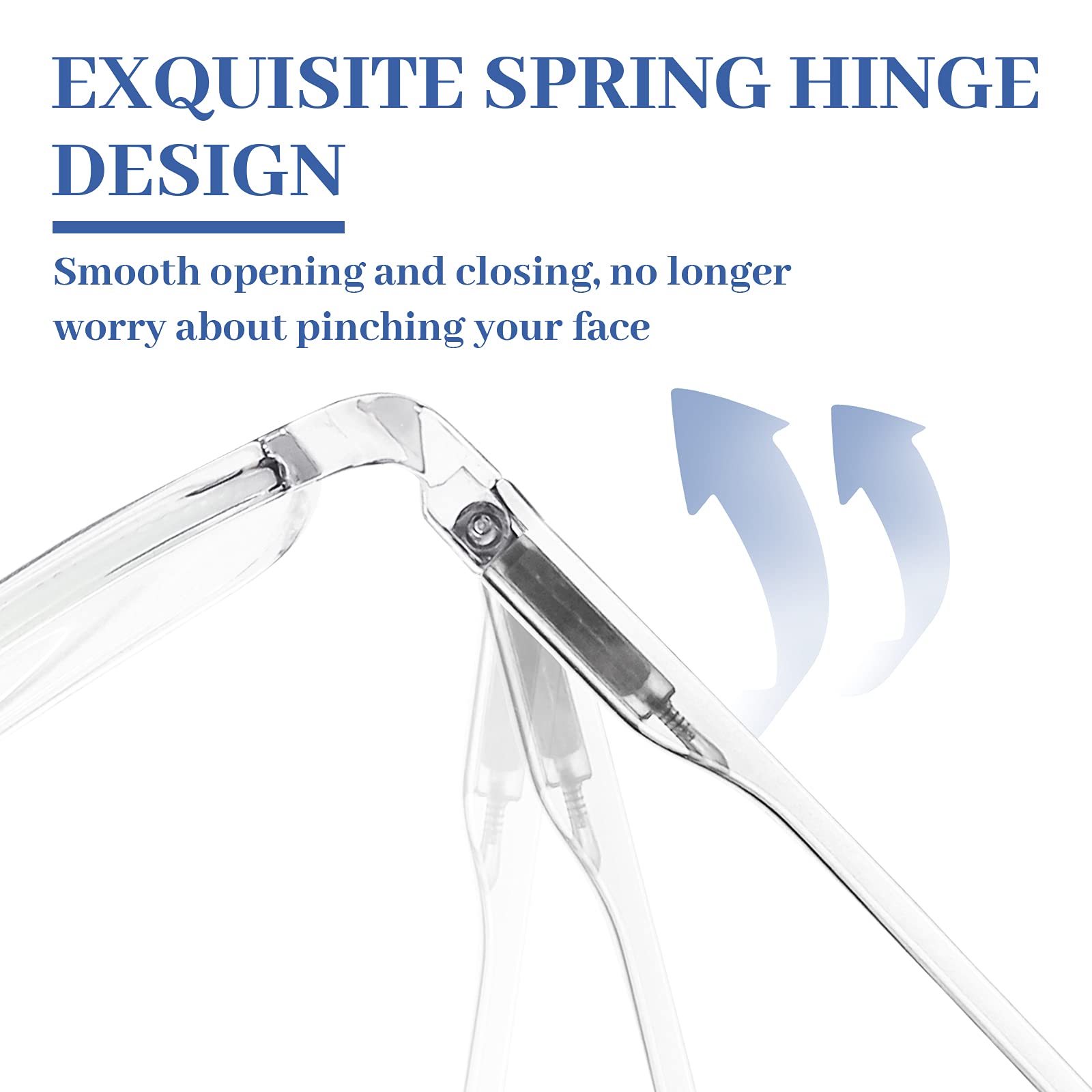 LUFF 4Pcs Anti-Blue-ray Reading Glasses Portable Ultra-Light Readers