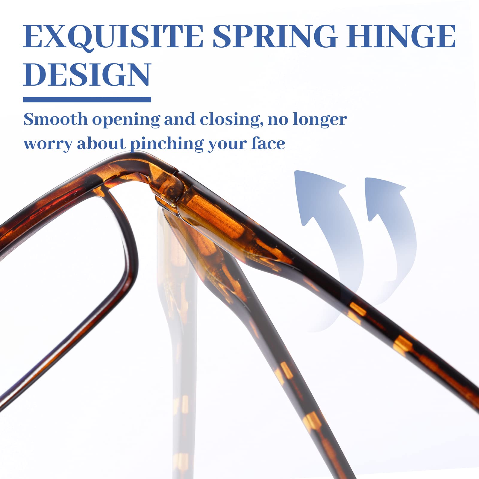 LUFF 4Pcs AntiBlueray Reading Glasses Portable UltraLight Readers