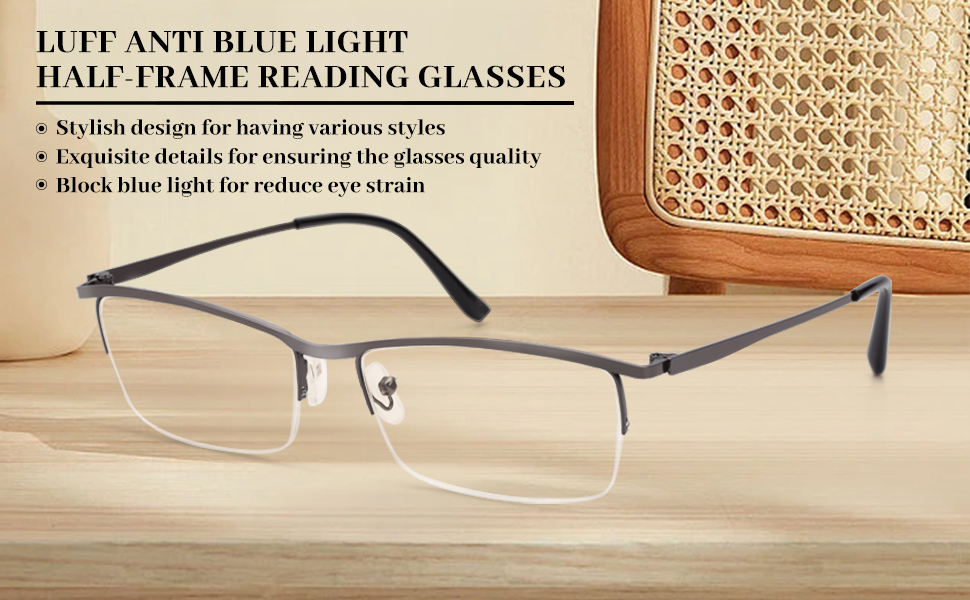 Luff 3 Pack Reading Glasses For Men Womenblue Light Blocking Lightwei 6153