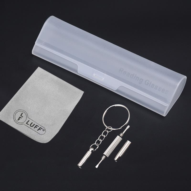 LUFF 4Pcs Anti-Blue-ray Reading Glasses Portable Ultra-Light Readers