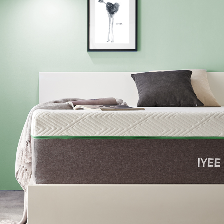 Iyee Nature Queen Mattress, 12 inch Gel Infused Memory Foam Mattress in