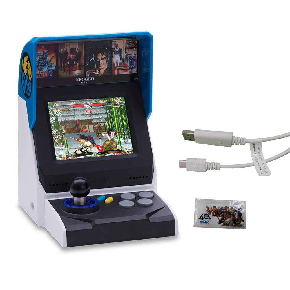 Neogeo Mini International Version, 40 Pre-Loaded Classic SNK Games,  Built-in Clearly 3.5”LCD Screen, HDMI and 2 Gamepad Ports