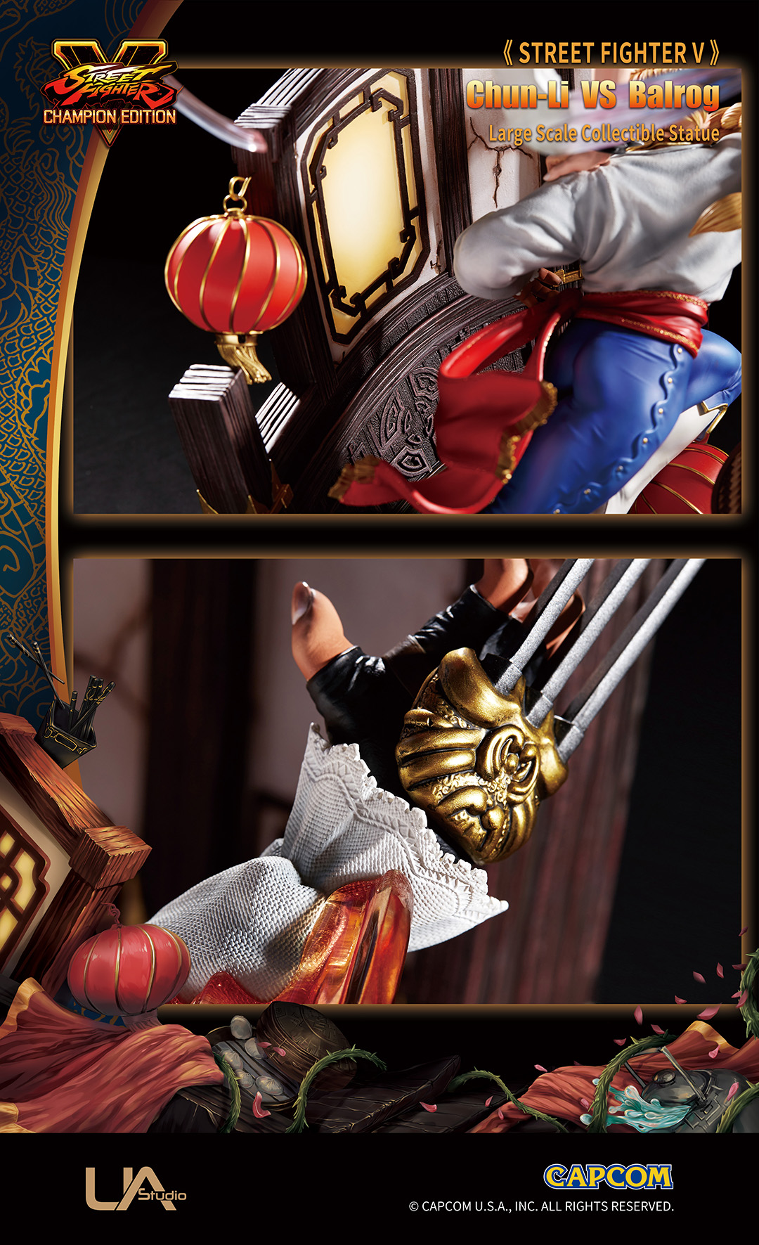 Street Fighter V Large Scale Statue Series Chun-Li VS Vega(Balrog