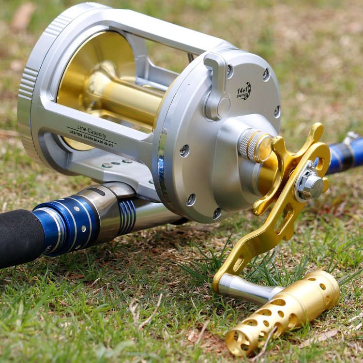 Sougayilang® One Bass Fishing Reels Level Wind Trolling Reel