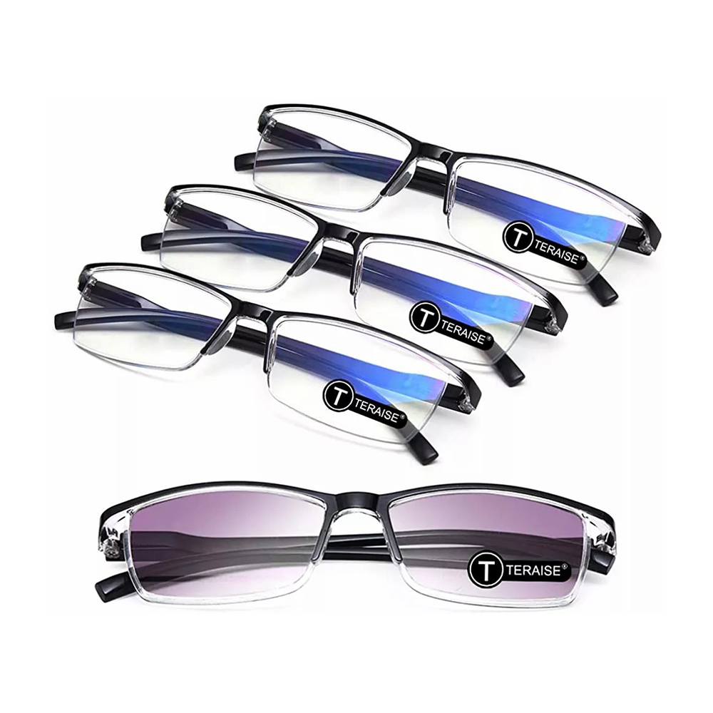 TERAISE Anti- UV Reading Glasses 4 Pairs Blue Light Blocking Reader Womens Mens-TERAISE