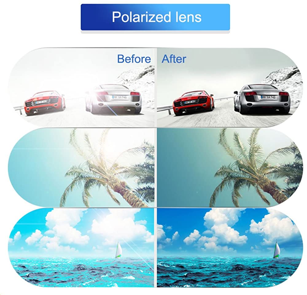 Polarized Clip-on Sunglasses Over Prescription Glasses Anti-Glare UV400-TERAISE