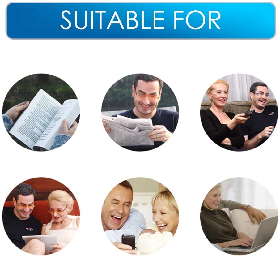 TERAISE Rimless Reading Glasses Fashion Diamond Cut Edge Design Anti-Blue Lens Spectacle Readers for Men-TERAISE