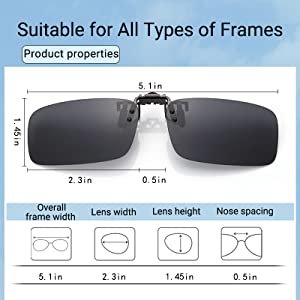 polarized clip on sunglasses