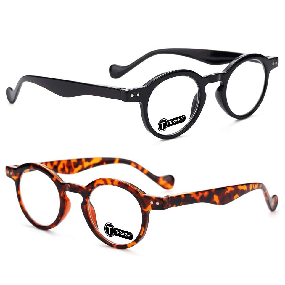 TERAISE  Retro Reading Glasses,Super light Reader,Spring Hinges Glasses-TERAISE