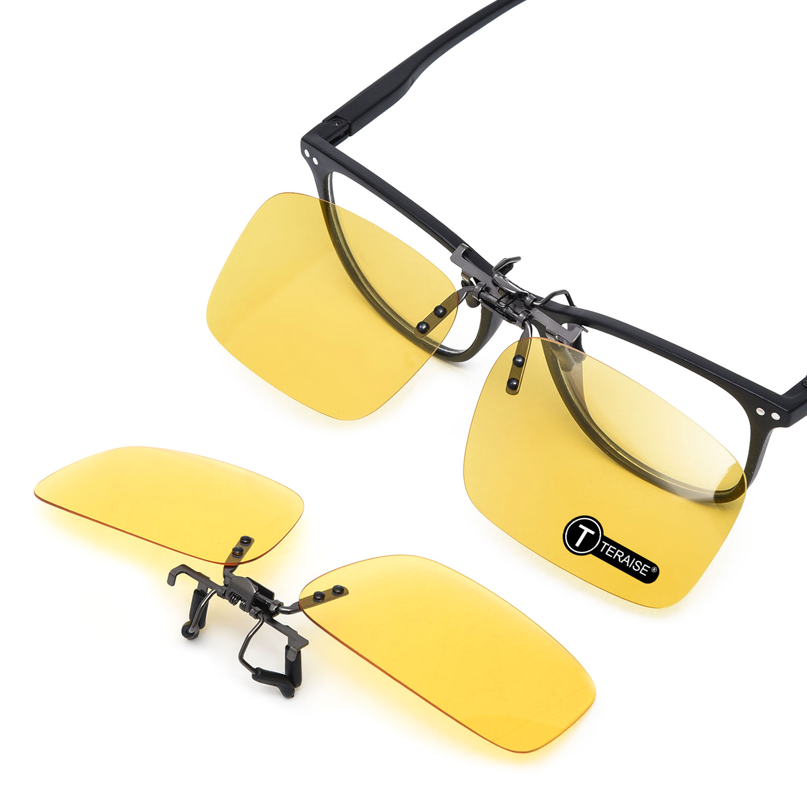 TERAISE Polarized Clip on Sunglasses Over Prescription Glasses Anti-Glare UV400-TERAISE