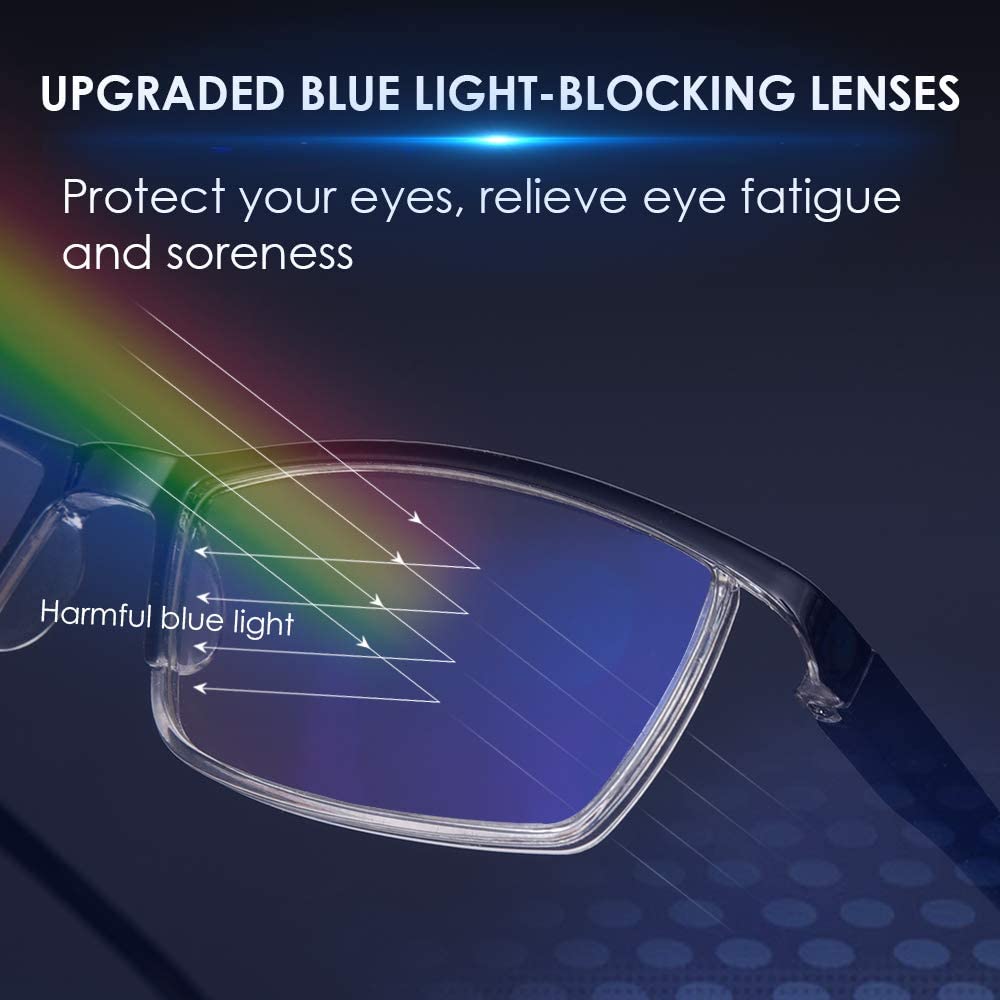 TERAISE Anti- UV Reading Glasses 4 Pairs Blue Light Blocking Reader Womens Mens-TERAISE