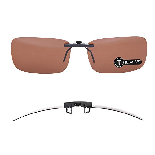 Polarized Clip-on Sunglasses Over Prescription Glasses Anti-Glare UV400-TERAISE