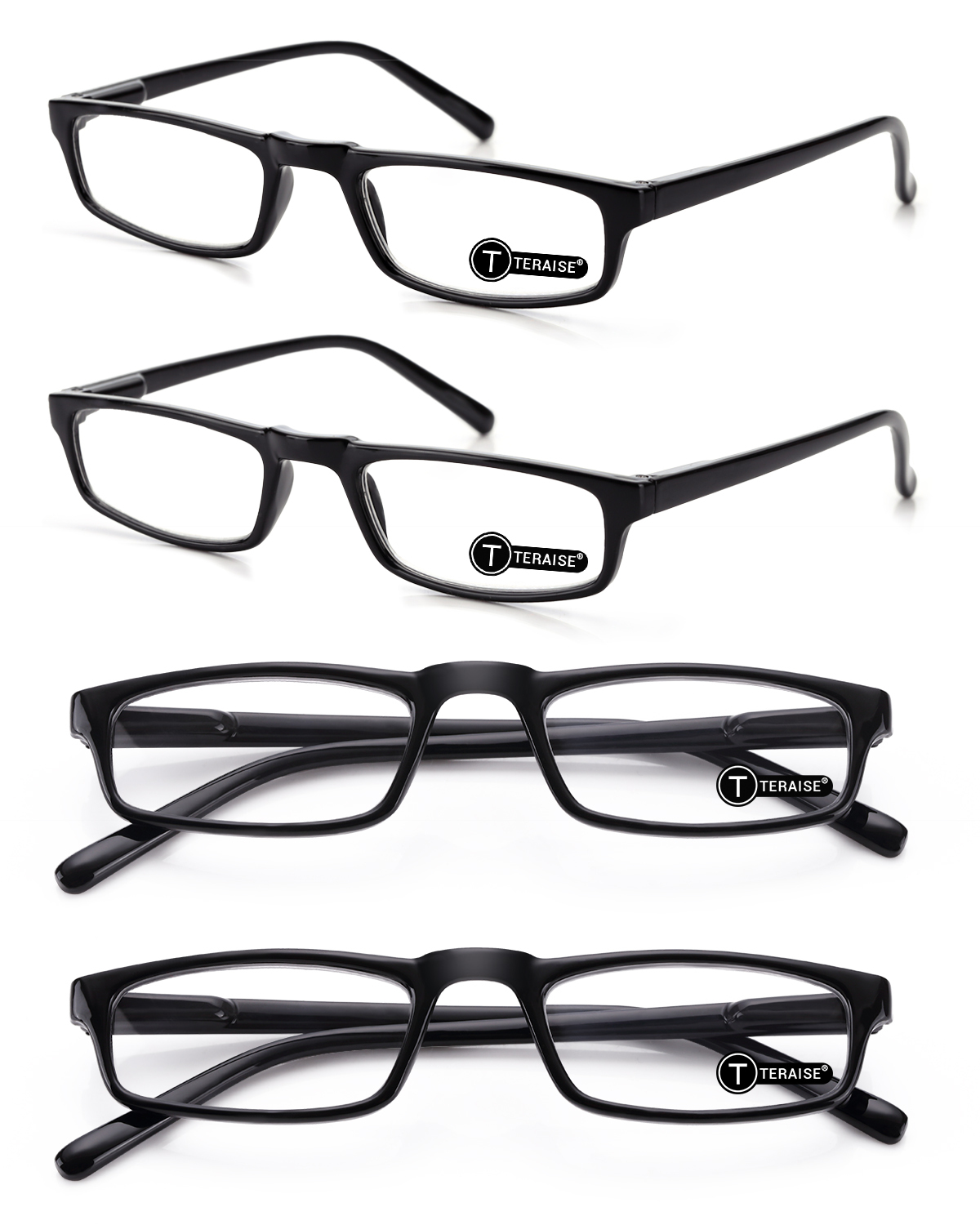 TERAISE Reading Glasses for Women/Men Blue Light Blocking,4Pack