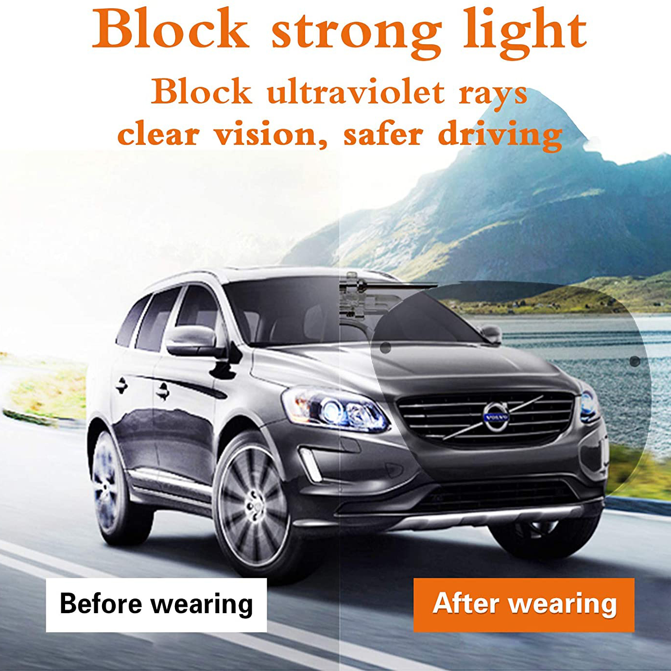 TERAISE Clip On Sunglasses Flip up HD Polarized Unisex for Outdoor/Driving UV400-TERAISE