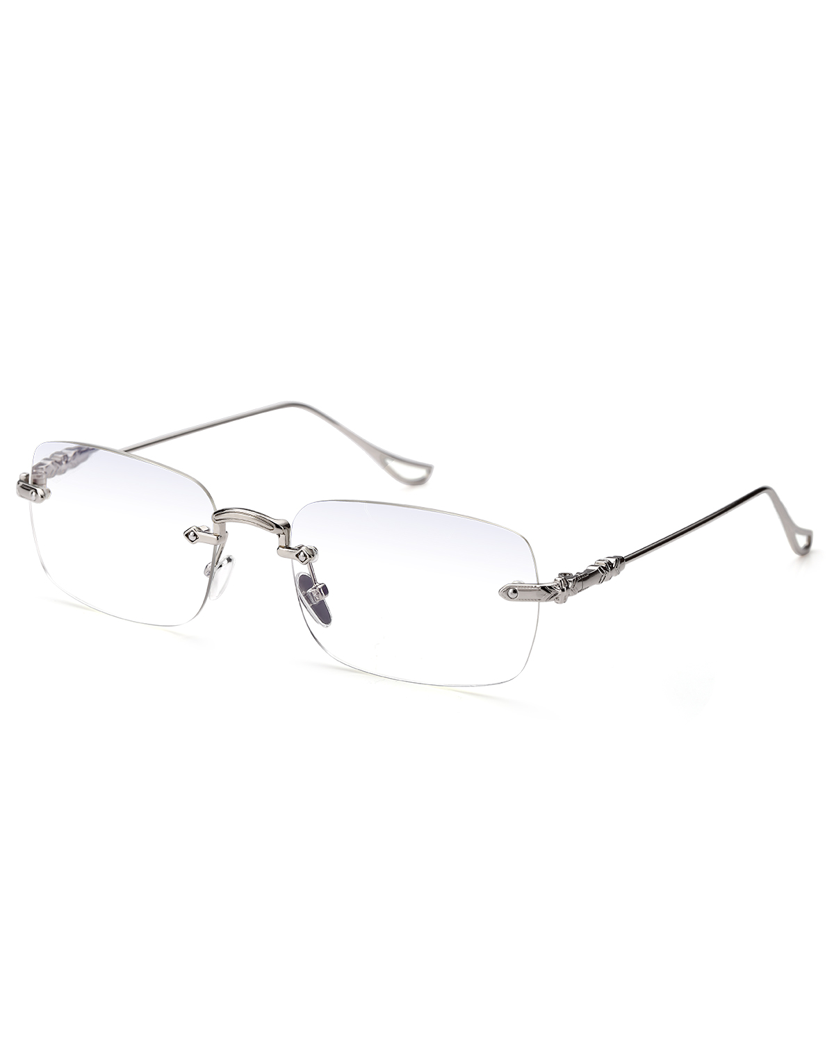 TERAISE Frameless Metal Reading Glasses for Men/Women Blue Light Blocking -Rimless Fashion Comfortable Computer Eyeglasses-TERAISE