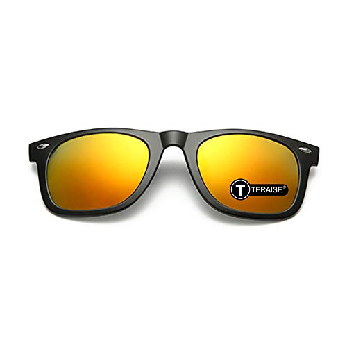 TERAISE Polarized Clip-On Driving Sunglasses with Flip Up Function-Suitable for Driving Fishing Outdoor Sport-TERAISE