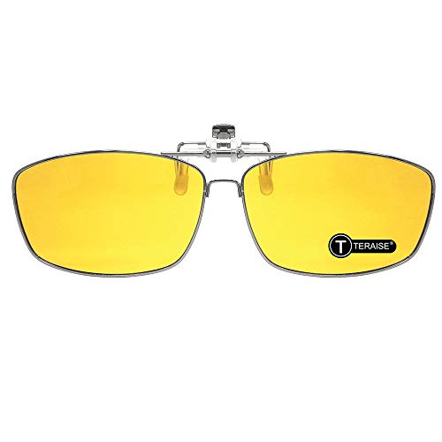 TERAISE Polarized Clip-on Sunglasses with Flip Up Function Suitable Driving Sports-TERAISE