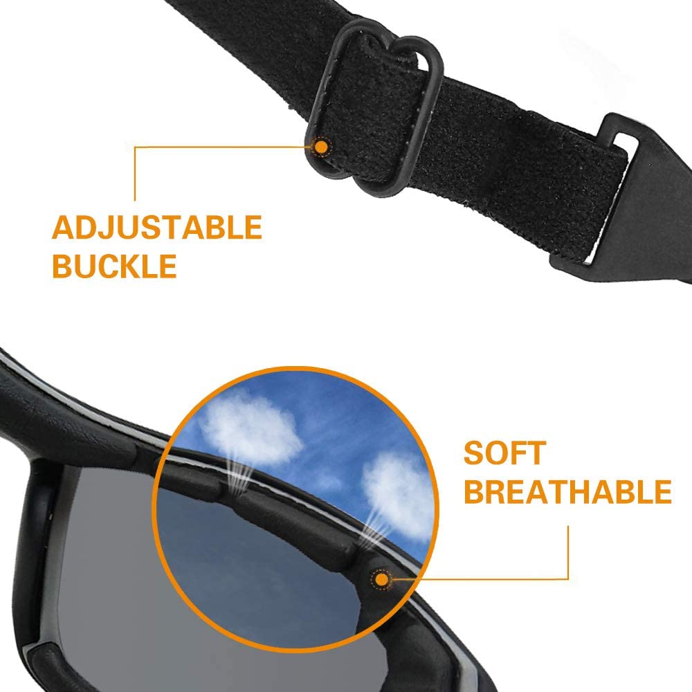 TERAISE Motorcycle Riding Glasses Safety Ski Goggles Adjustable Sunglasses-TERAISE