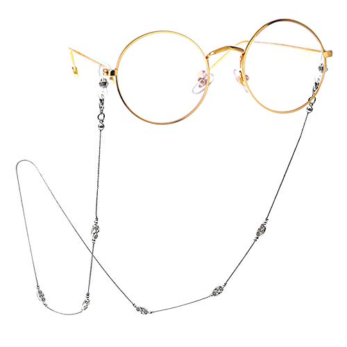 TERAISE Eyeglass Chain for Women/Ladies Retro Fashion Metal Carved Sunglasses Cords Strap Adjustable with Clean Cloth-TERAISE