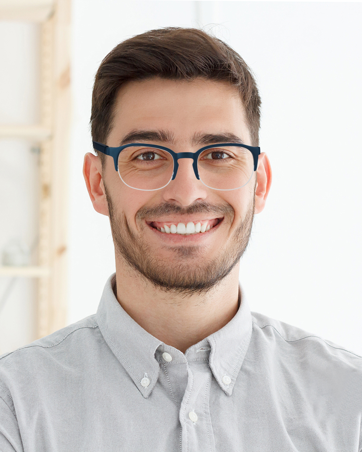 TERAISE Blue Light Reading Glasses for Women/Men - 4 pairs Readers with Spring Hinge,Reduce Eye Fatigue,Lightweight Fashion Blue Frame Computer Eyeglasses-TERAISE