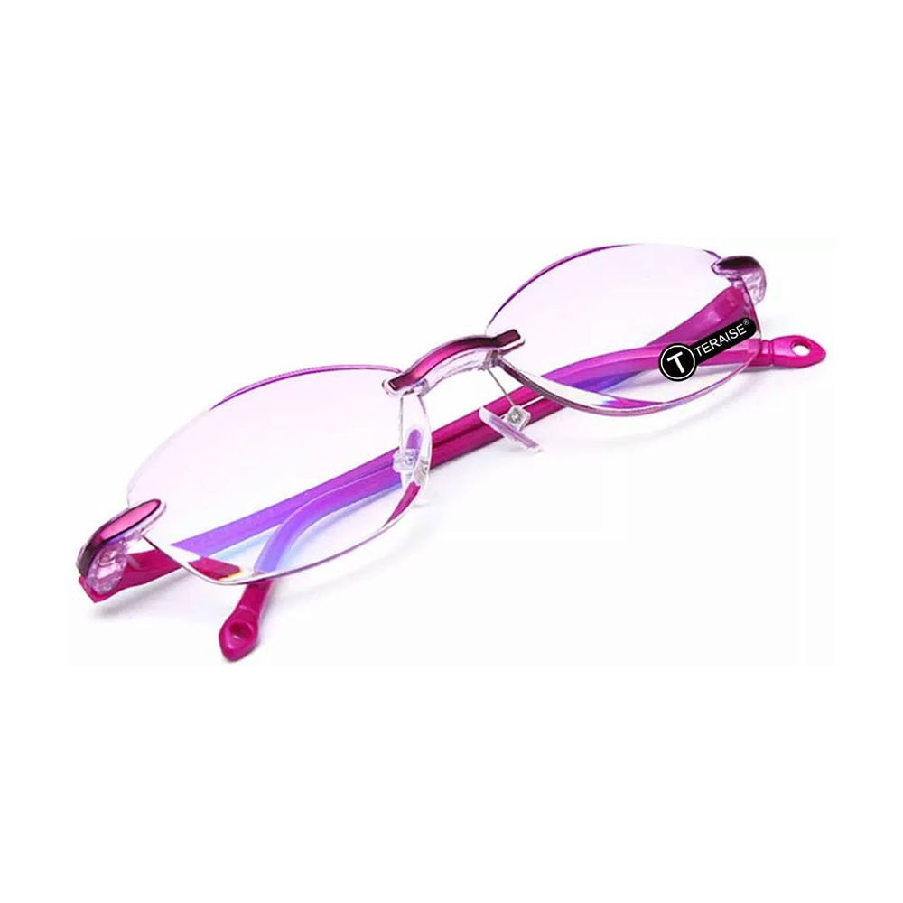 Luxury Rimless Diamond Cut edge Glasses for Women Men Frameless