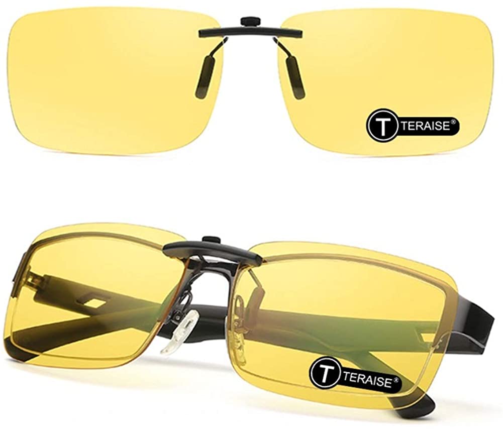 TERAISE Anti Glare Polarized Clip-on Sunglasses for Unisex Suitable for Outdoor Sport