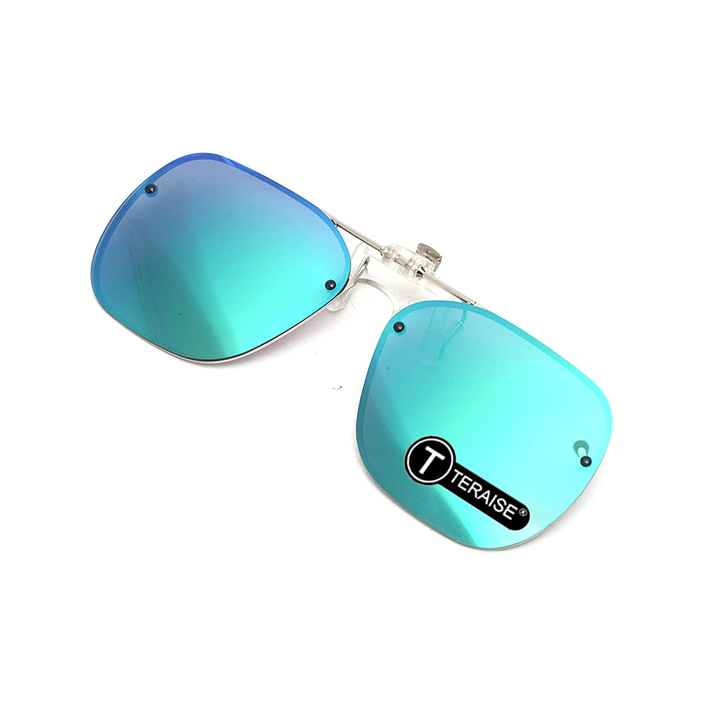 TERAISE Clip On Sunglasses Flip up HD Polarized Unisex for Outdoor/Driving UV400-TERAISE