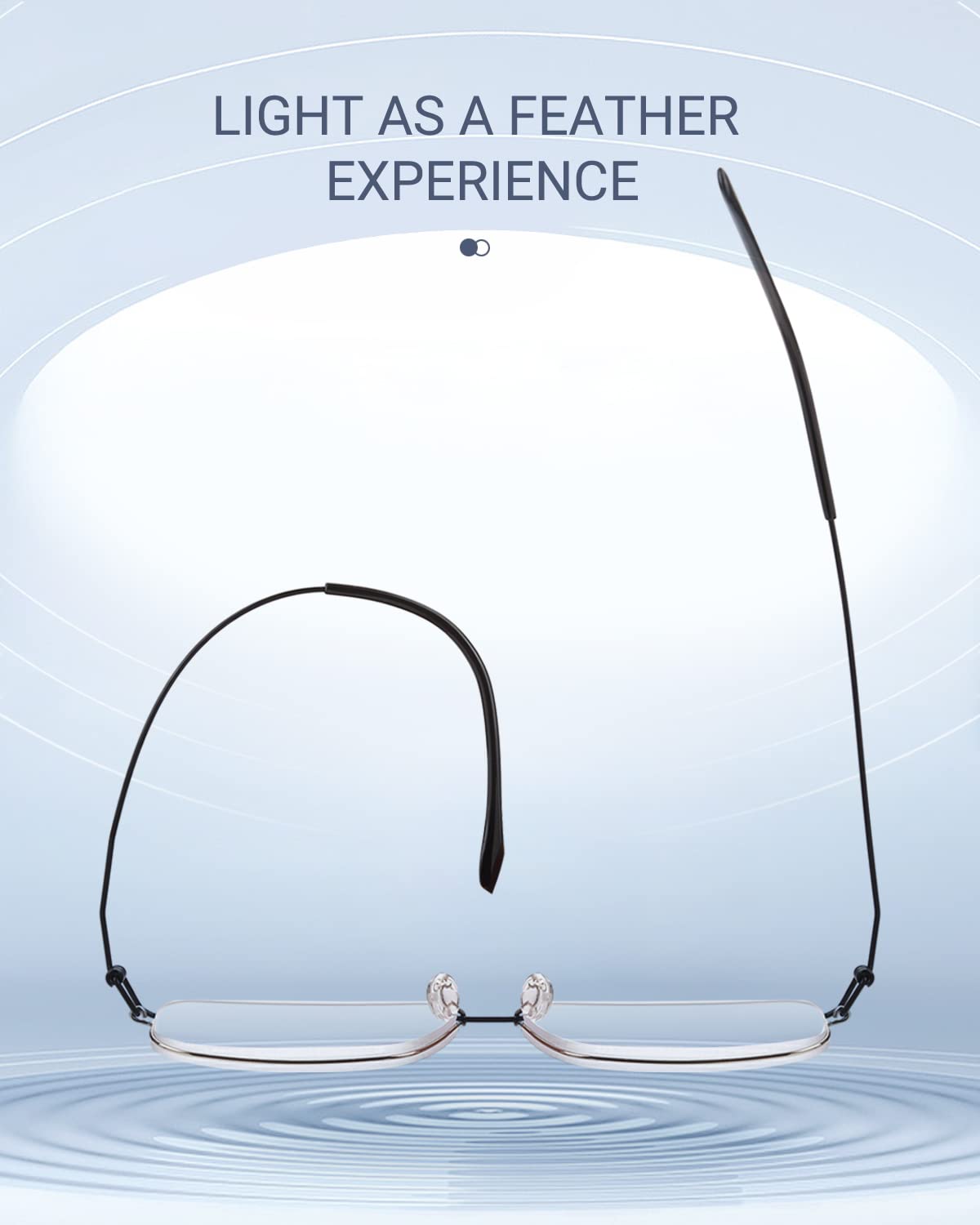 Ultra-light fashion screwless reading glasses #5264528-TERAISE