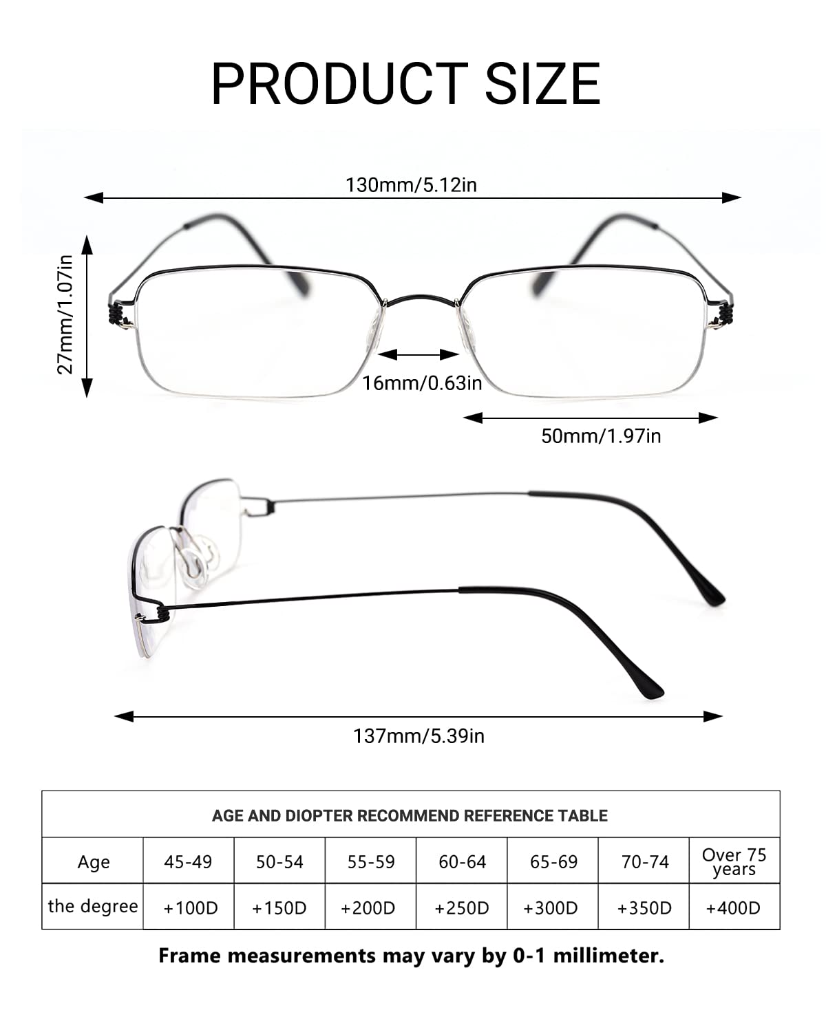 Ultra-light fashion screwless reading glasses #5264528-TERAISE