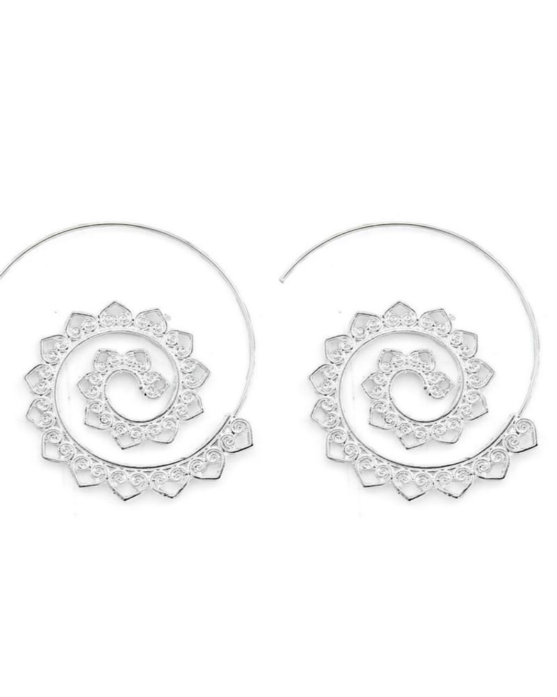 ExaggeratedAlloyRoundEarrings