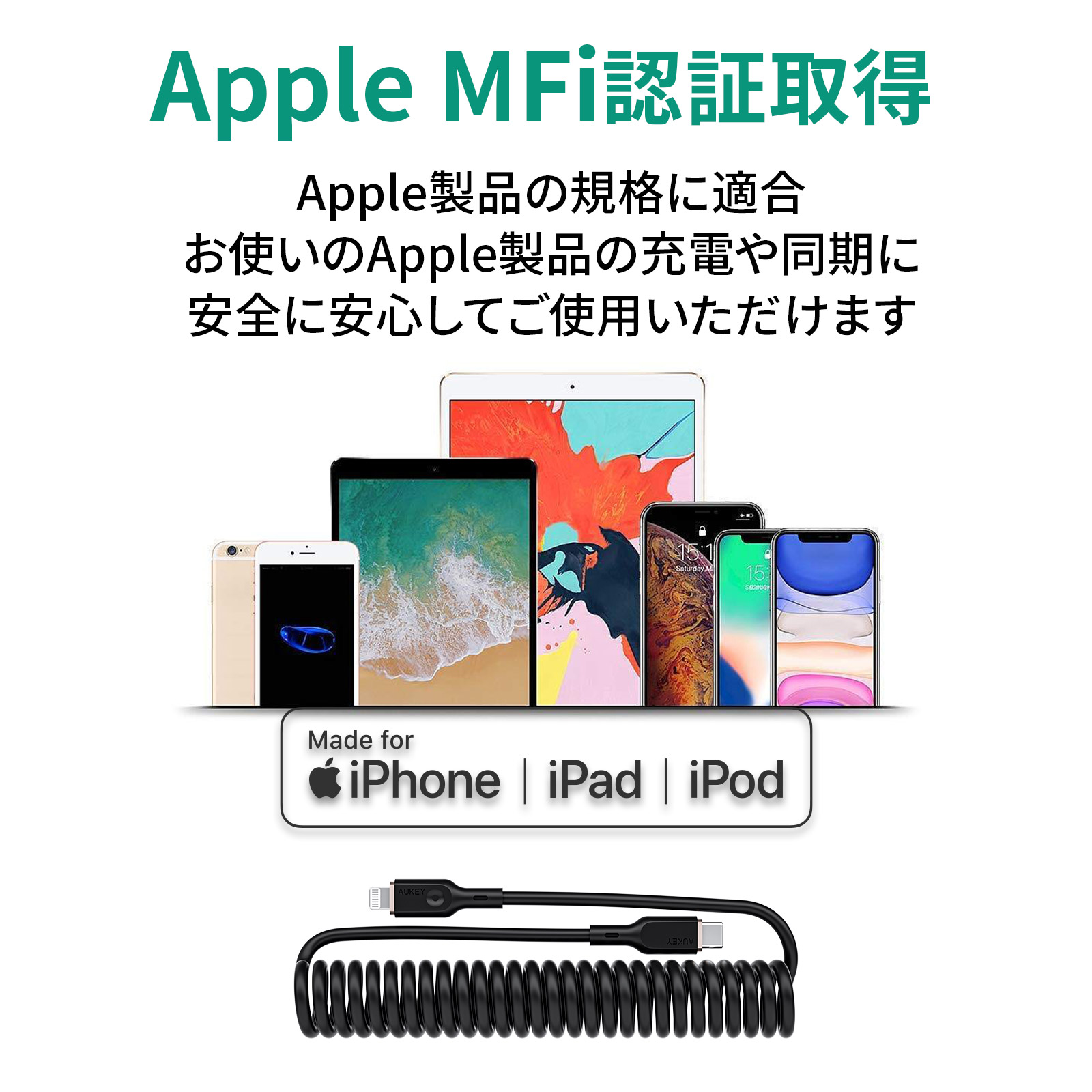 USB-C to Lightning ケーブル CB-CL19