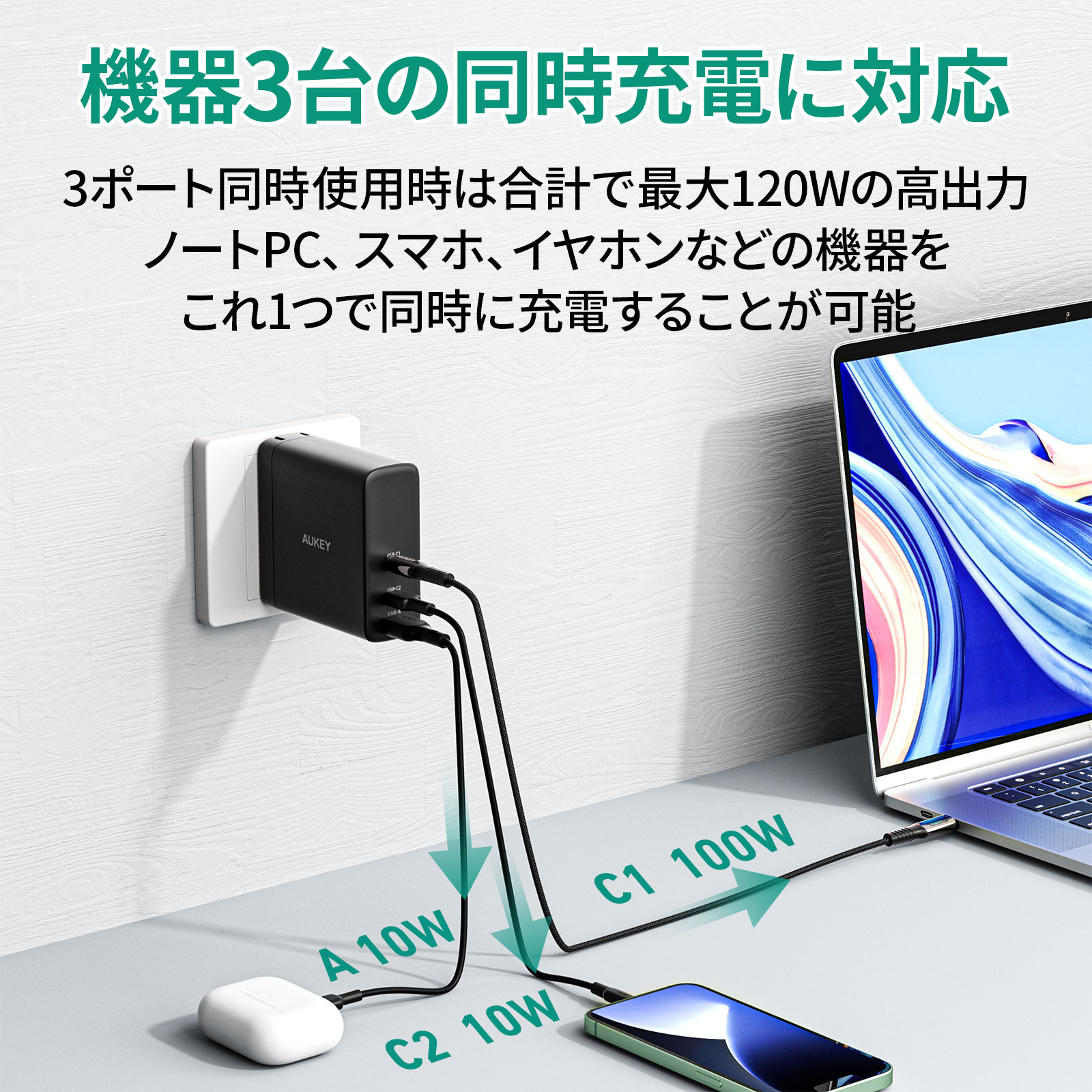 140W USB充電器 PA-B8