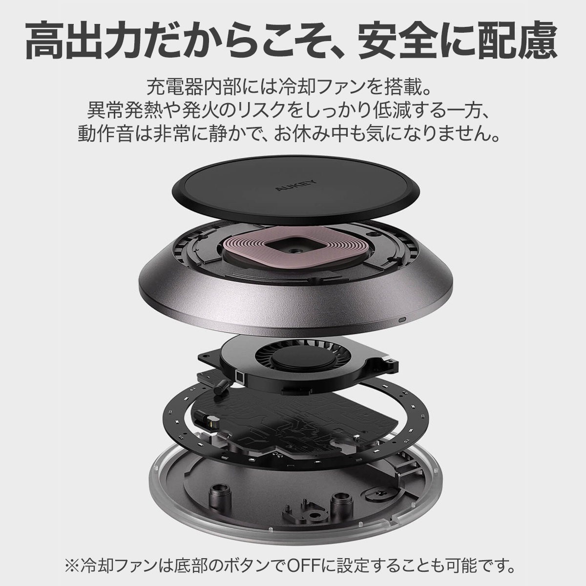 15W ワイヤレス充電器 LC-Q11