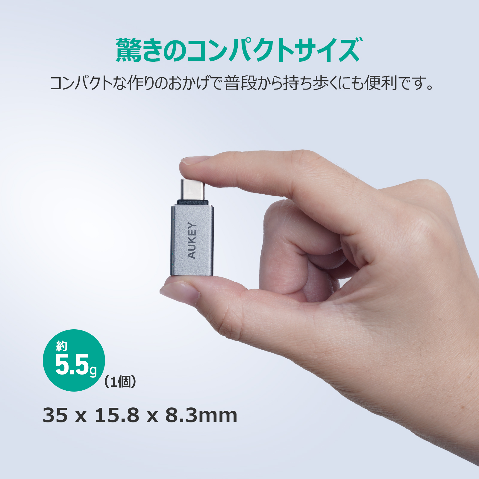 USB 3.0 A to C 変換アダプター(2個セット) CB-A22