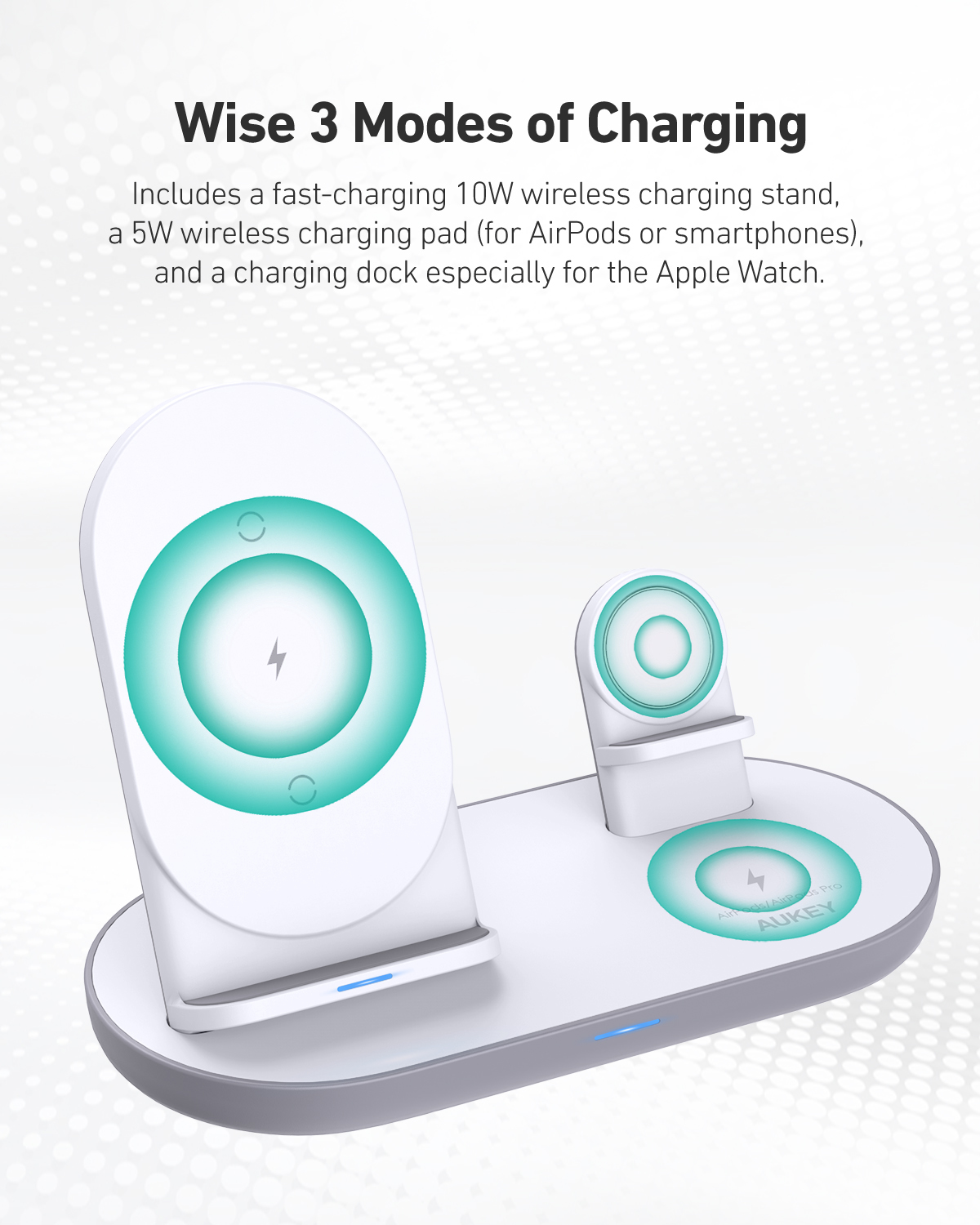 3in1 ワイヤレス充電器 LC-A3