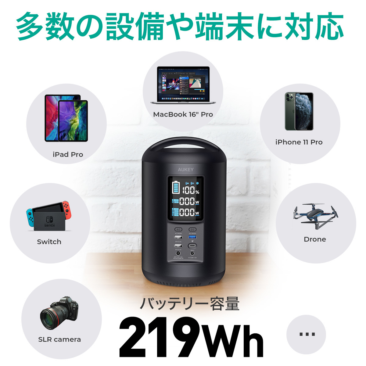 219Wh ポータブル電源 PS-ST02 219Wh ポータブル電源 PS-ST02