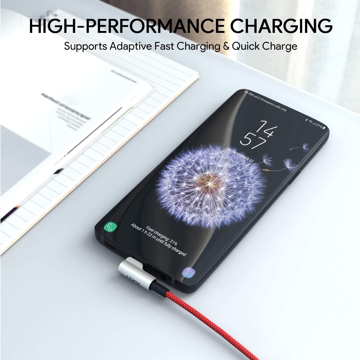 L字型 USB C ケーブル CB-CMD32