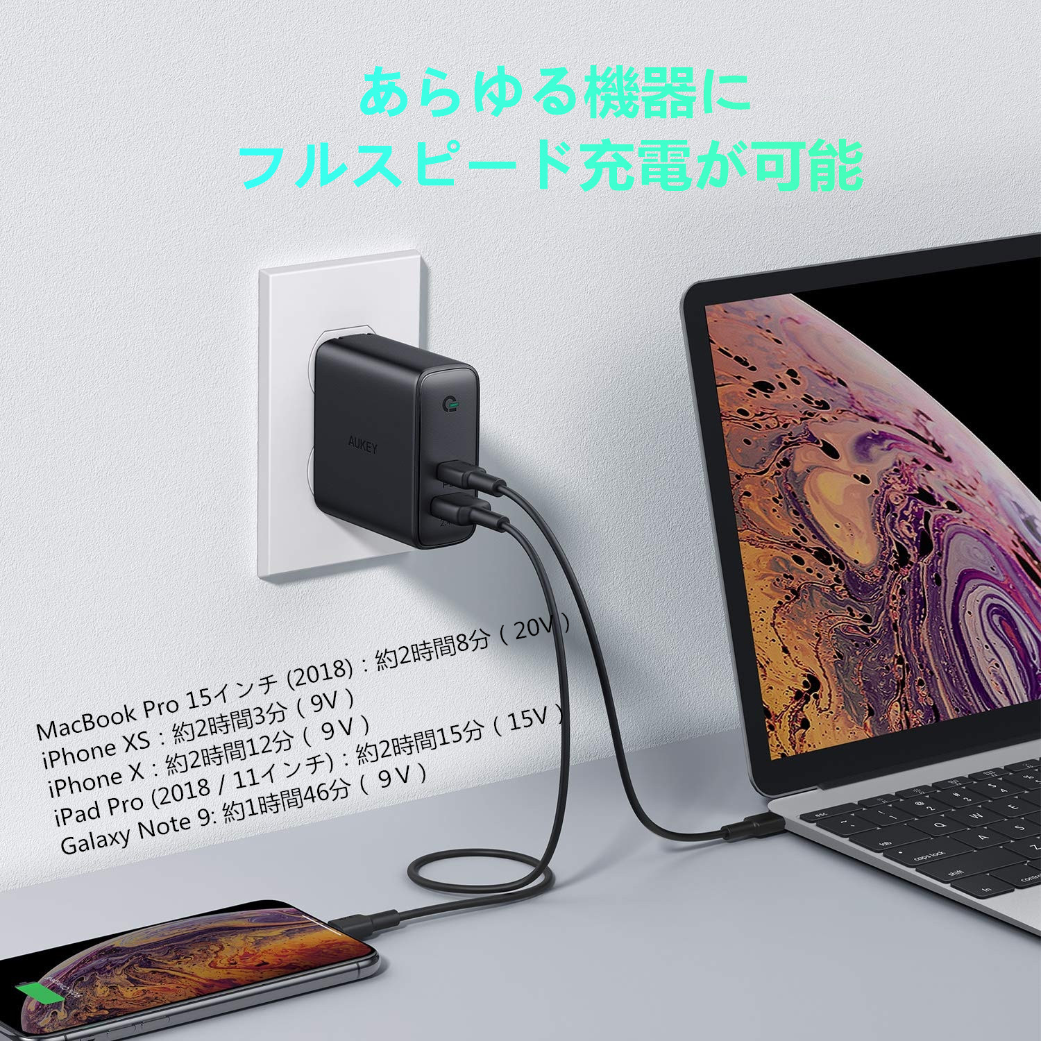 60W USB充電器 PA-D3