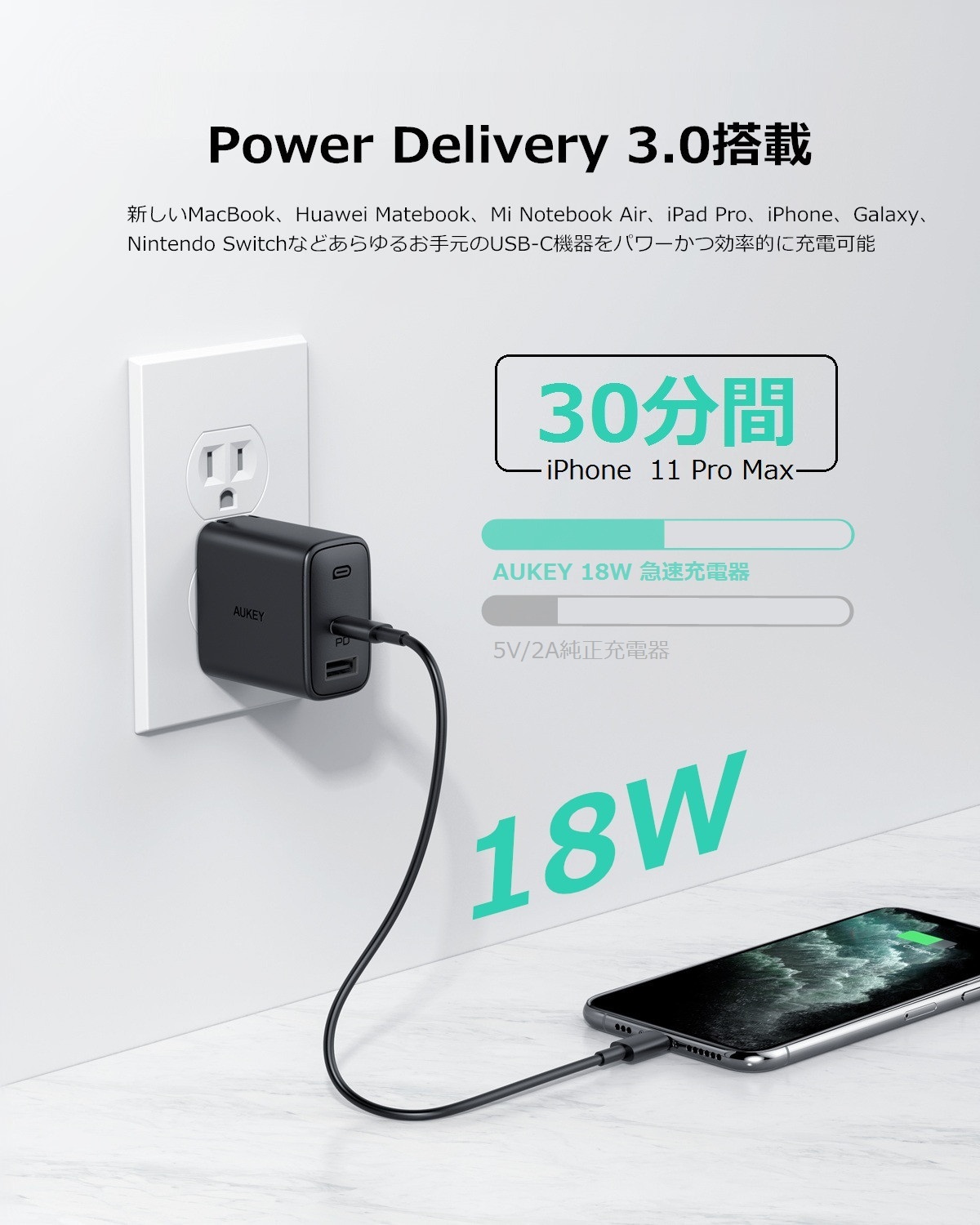 30W USB充電器 PA-F3