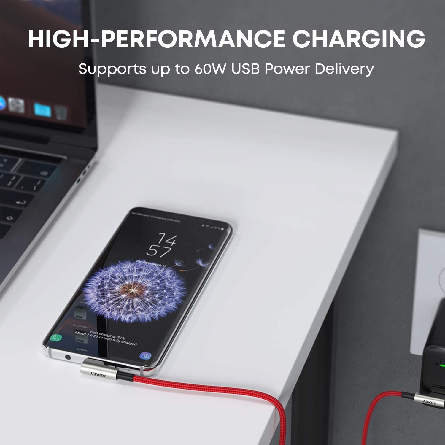 L字型 USB C ケーブル CB-CMD37