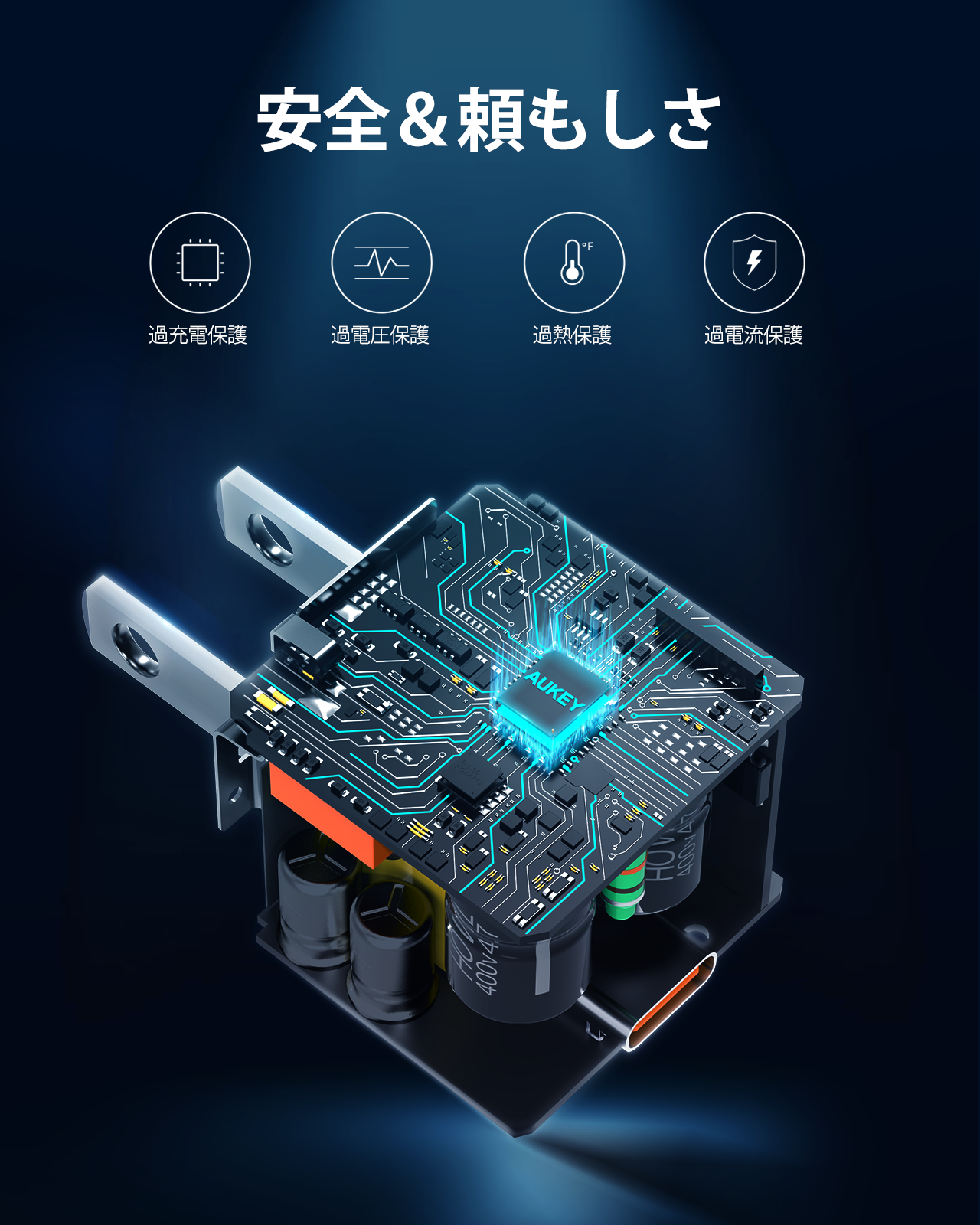 AUKEY オーキー 2個セット 20W USB-C 超小型急速充電器 PA-F5