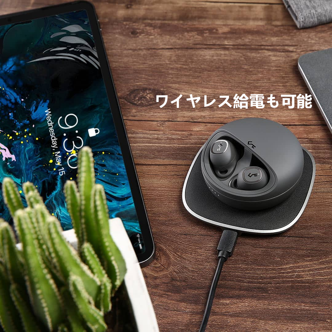 AUKEY 完全ワイヤレスイヤホンEP-T10 ブラック AUKEY EP-T10 レビュー】ワイヤレス充電(Qi)に対応した完全