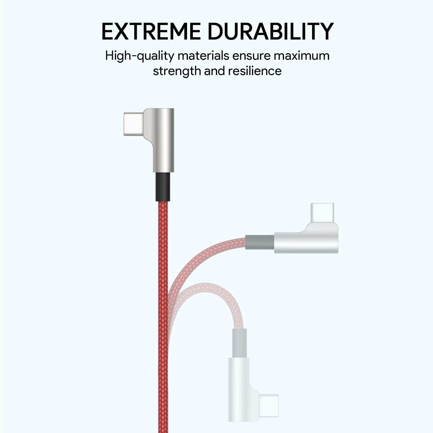 L字型 USB C ケーブル CB-CMD32