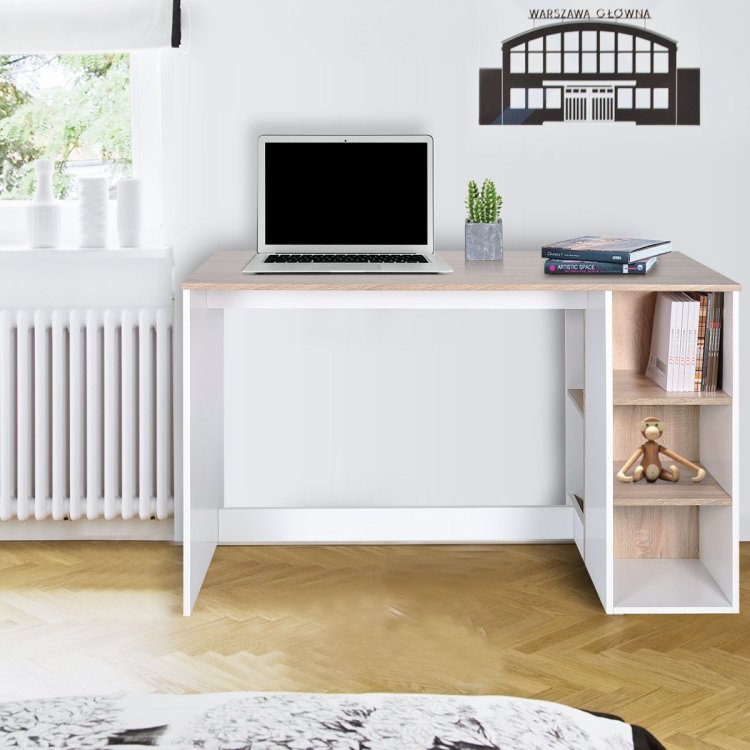 Escritorio de oficina-computadora con almacenamiento