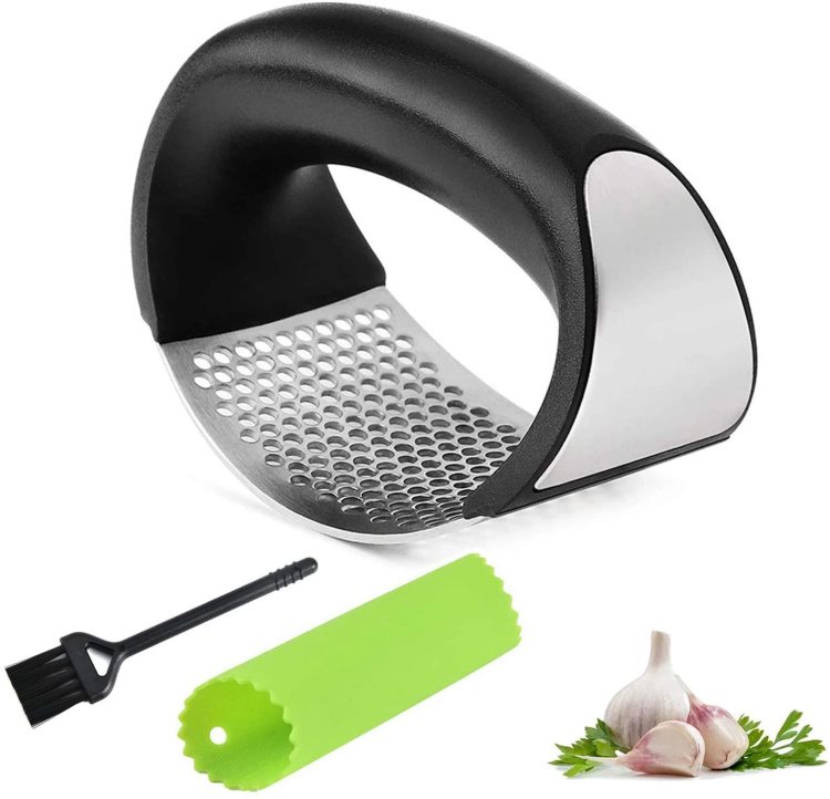 100% Stainless Steel Garlic Press Rocker