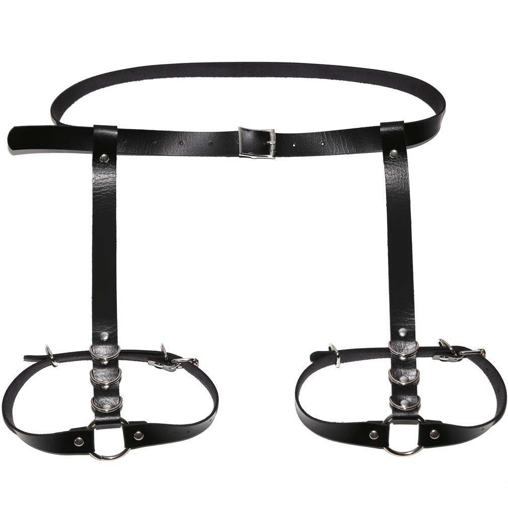 Blackhit Gothic adjustable harness garters punk rock thigh ring suspender belt for women and girls